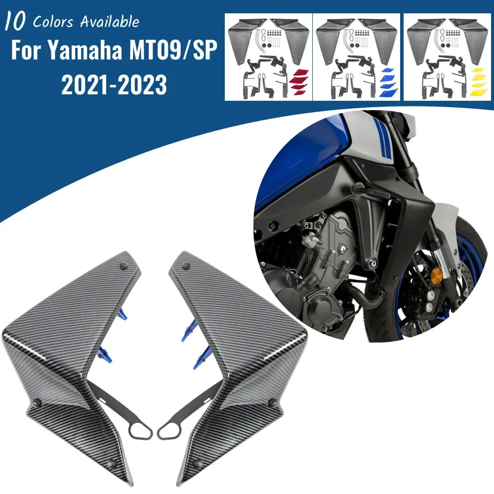 For Yamaha Mt-09 Mt 09 2021 2022 2023 Mt09 Side Downforce Naked Spoilers Fixed Winglet Fairing Wings Motorcycle Accessories 1