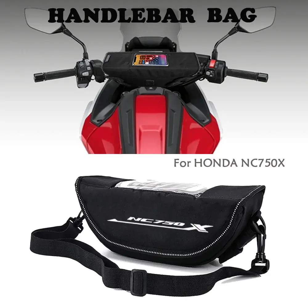 For Honda Nc750x Nc750 Nc 750 X Modern Waterproof Motorcycle Handlebar Travel Navigation Bag 1