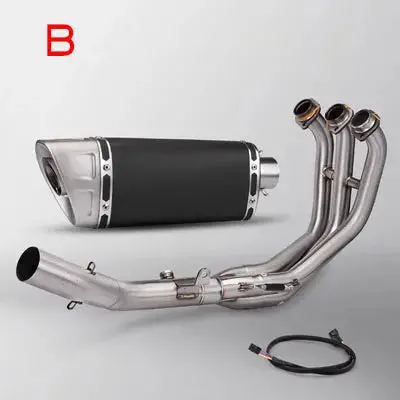 Motorcycle Full Exhaust System For Yamaha Mt-09 Mt09 Exhaust Front Line Pipe Sports Motorcycle Leaks Atv Muffler 2021-2023 2