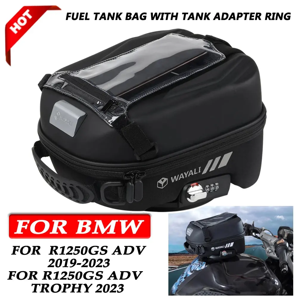 Motorcycle Fuel Tank Bag For Bmw R1250gs Adv 2019-2023 1250Gs Adv Trophy 2023 Navigation Packag Storage Bag With Lnstall Adapter 1