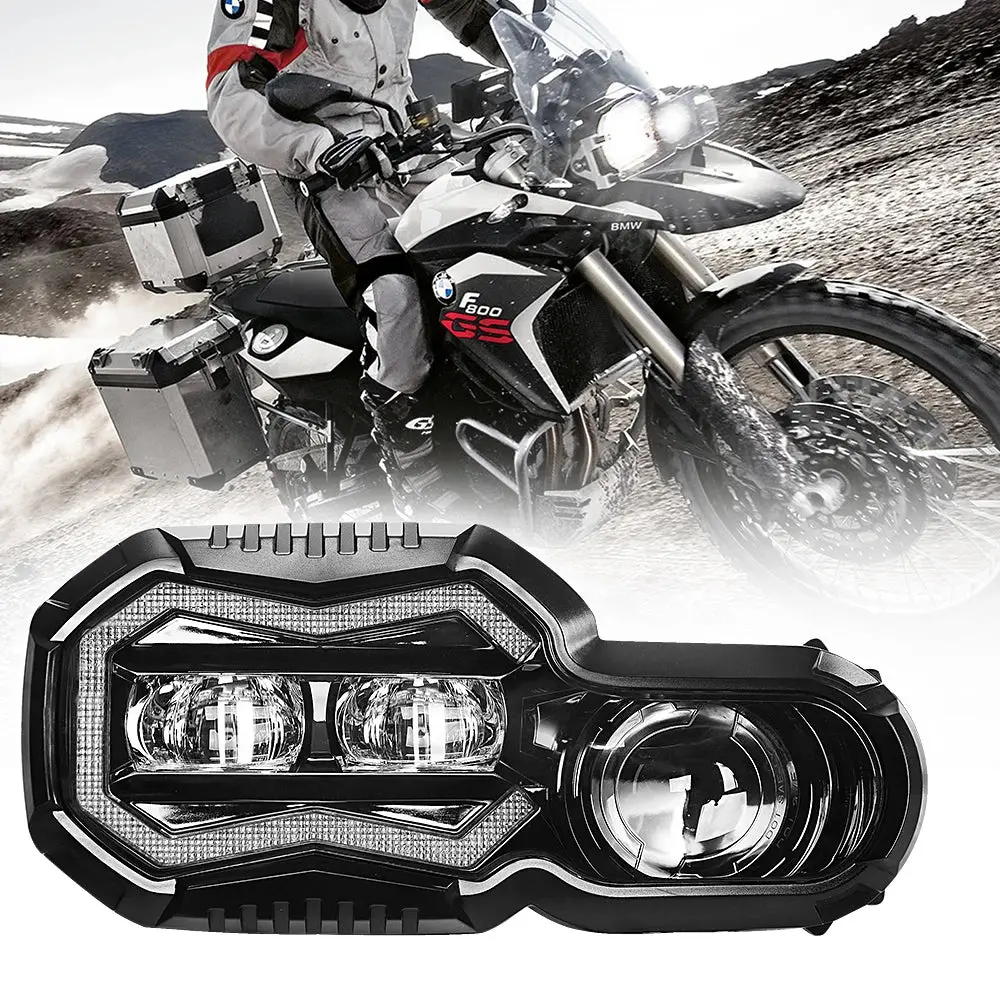 Motorcycle Hedalights F800r E9 Luz Para Phare Faro Led For Bmw Gs F 800 Gs F 650 F 750 Gs 800Gs Moto Adventure 2012 1
