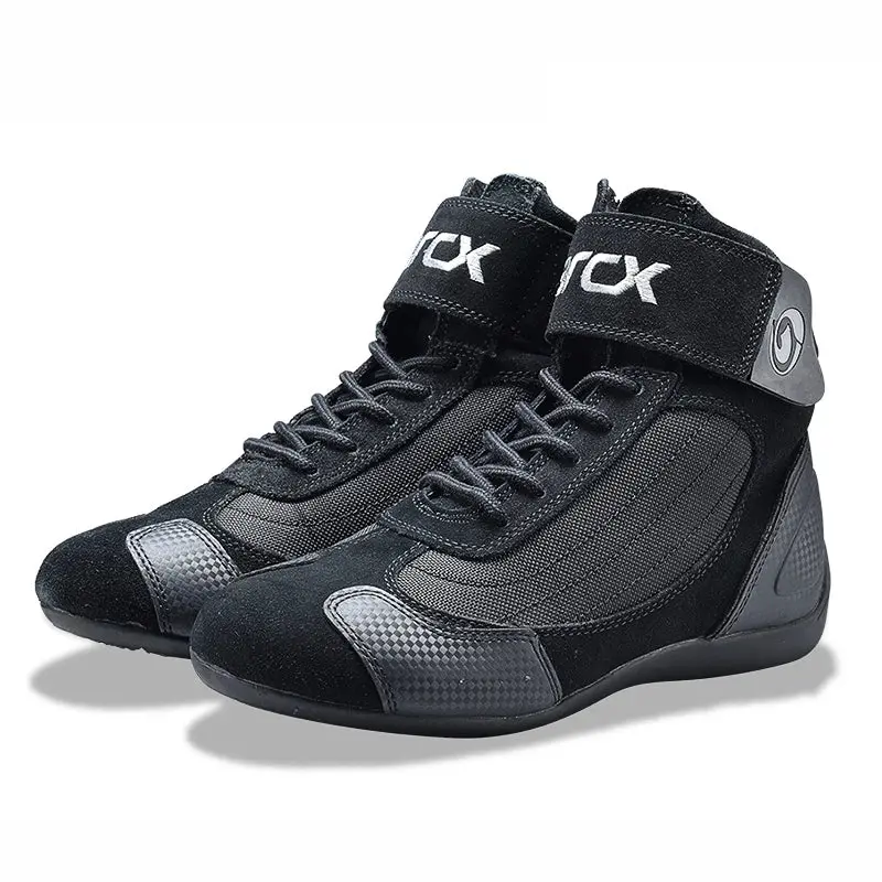 Arcx Genuine Cow Leather Motorcycle Ankle Boots for Riding, Touring, and Cruising