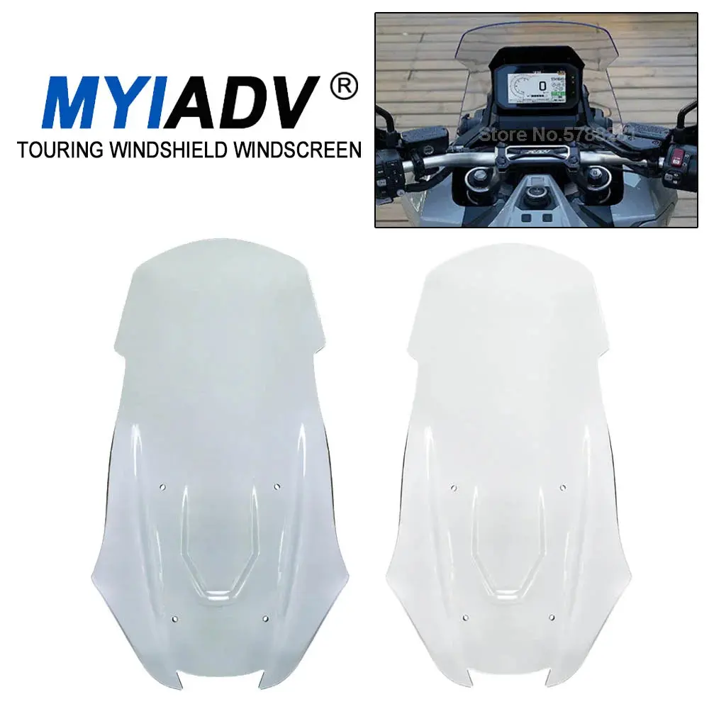 For Honda X-Adv750 Xadv750 2021 2022 Touring Windshield Windscreen Motorcycle Fairing Wind Screen Deflectors Spoiler Protector 1