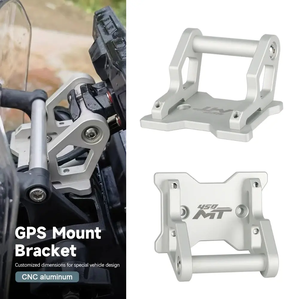 New For Cfmoto 450Mt 450 Mt 2024 2025 Motorcycle Accessories Gps Phone Holder Stand Cnc Aluminum Navigation Extension Bracket 1