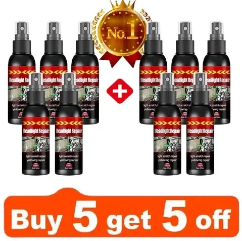 Car Headlight Restoration Fluid - Fast Remove Yellowing & Scratches, Restore Clarity & Shine, Enhance Night Driving Safety 2