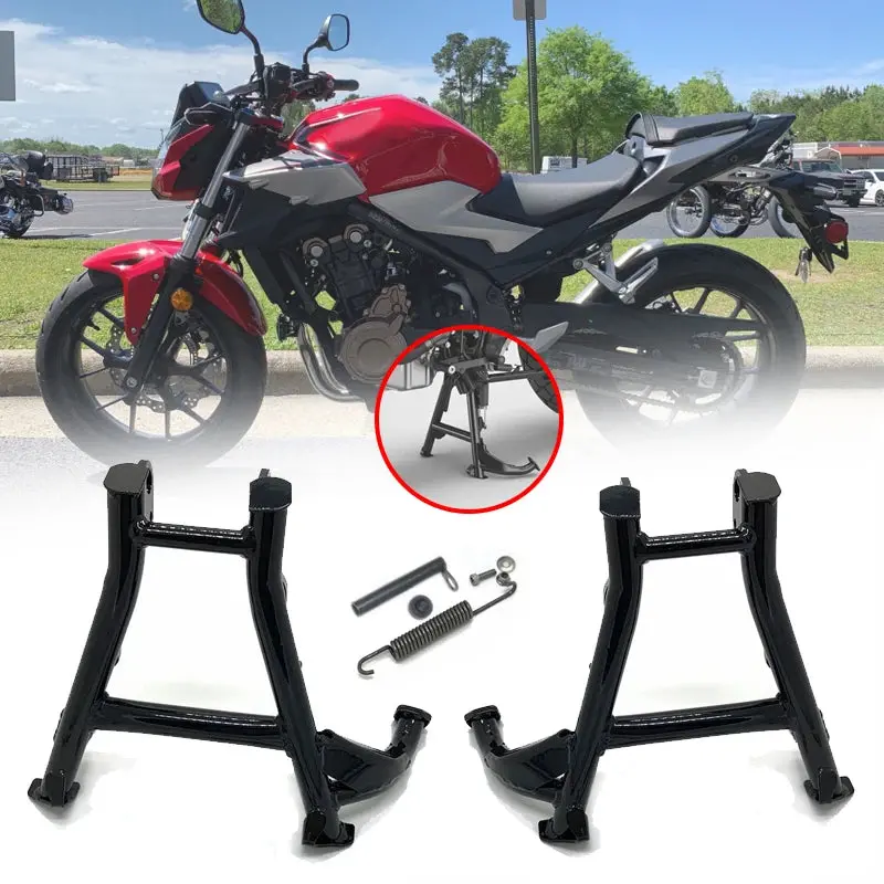 2023 New Cb500x Cb500f Motorcycle Middle Kickstand Center Parking Stand Firm Holder Support Fit For Honda Cb 500X 500F 2013-2022 1