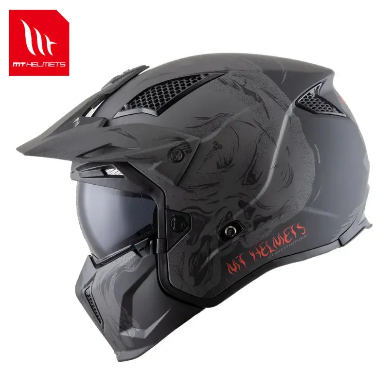 High-performance, ECE-certified dirt bike helmet designed for off-road and downhill riding, featuring a customizable shell and advanced ventilation - Image 9