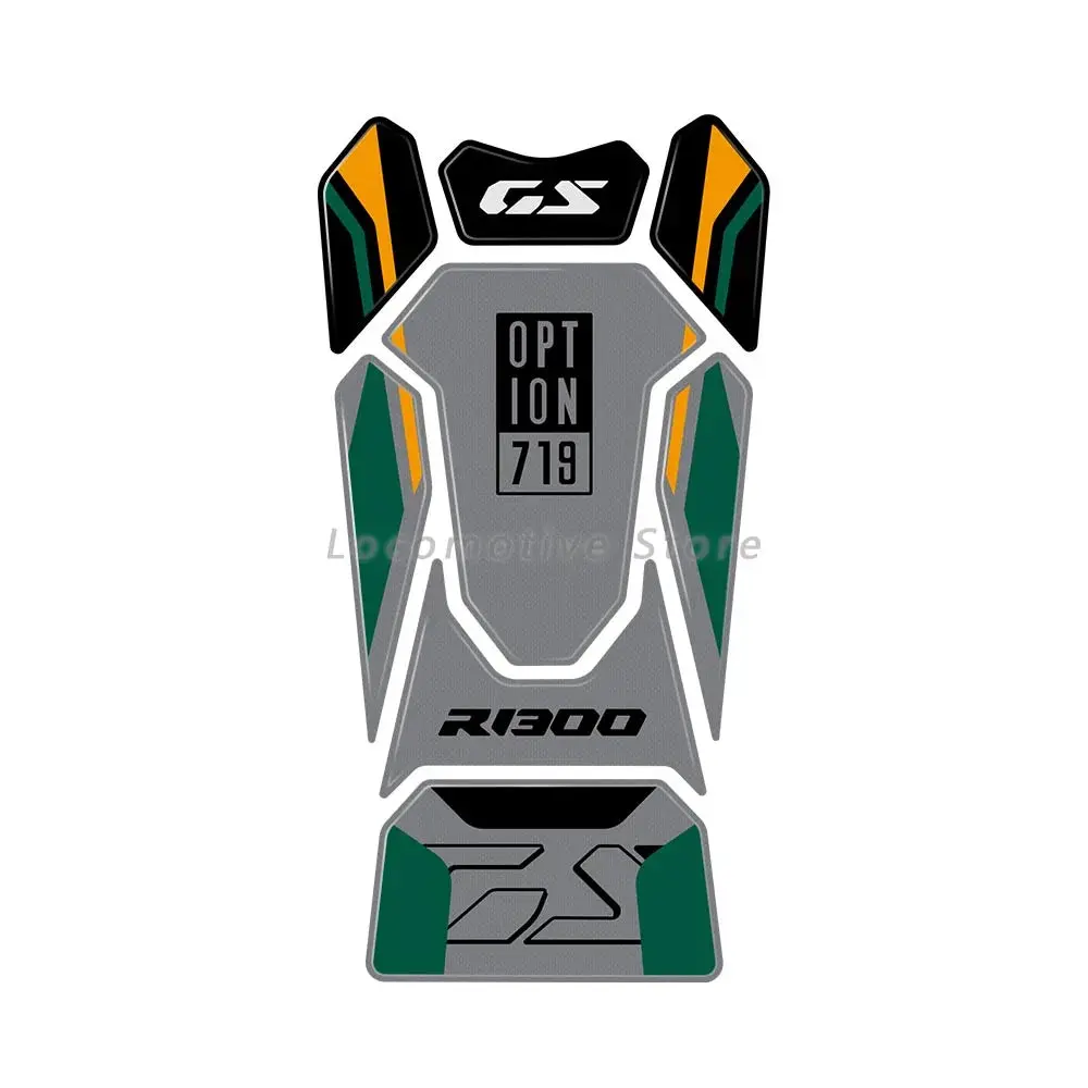 For Bmw R 1300 Gs R1300gs 2023 2024 R1300gs Accessories Tank Mat 3D Epoxy Resin Protection Sticker Kit 7