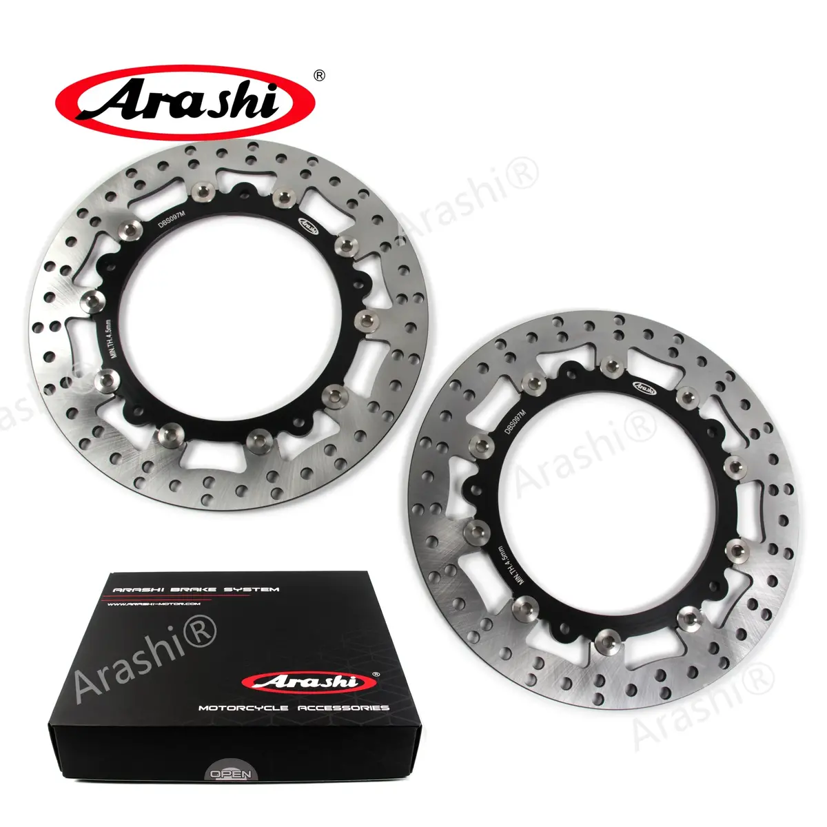 Arashi 2Pcs For Bmw R1200gs Abs 2013 2014 2015 2016 2017 2018 Cnc Floating Front Brake Discs Rotors R 1200 Gs R1200 Accessories 1