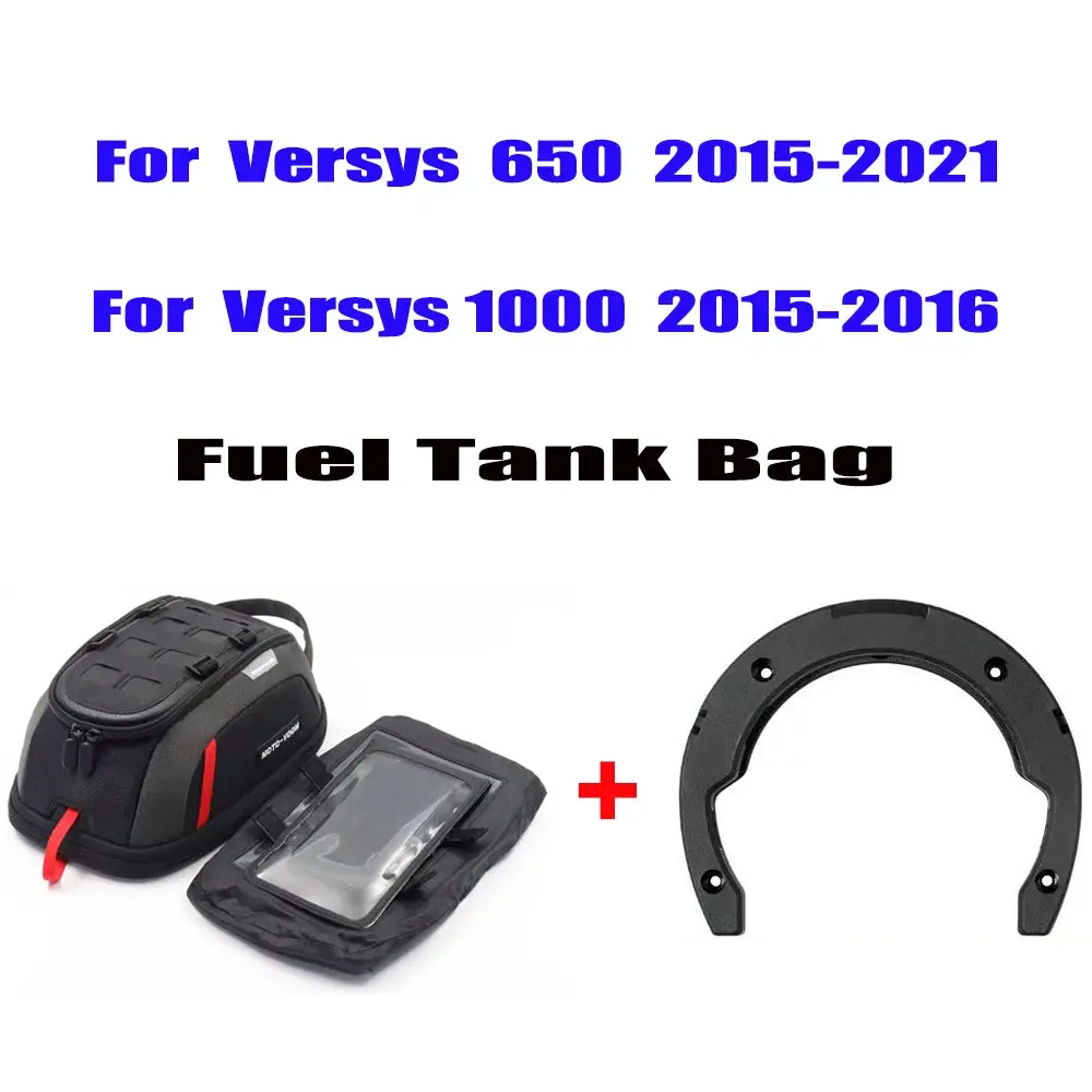 Motorcycle Tube Bag Magnetic Fixation Motorbike Tank Organizer For Kawasaki Versys 650 2015-2021 Versys 1000 2015-2016 1