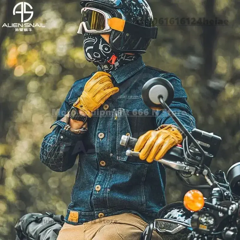 Retro Motorcycle Jeans Jackets Mens Motocross Motorcycle Armor Ce Protective Gear Bicycle Skateboard Motobike Clothes 2