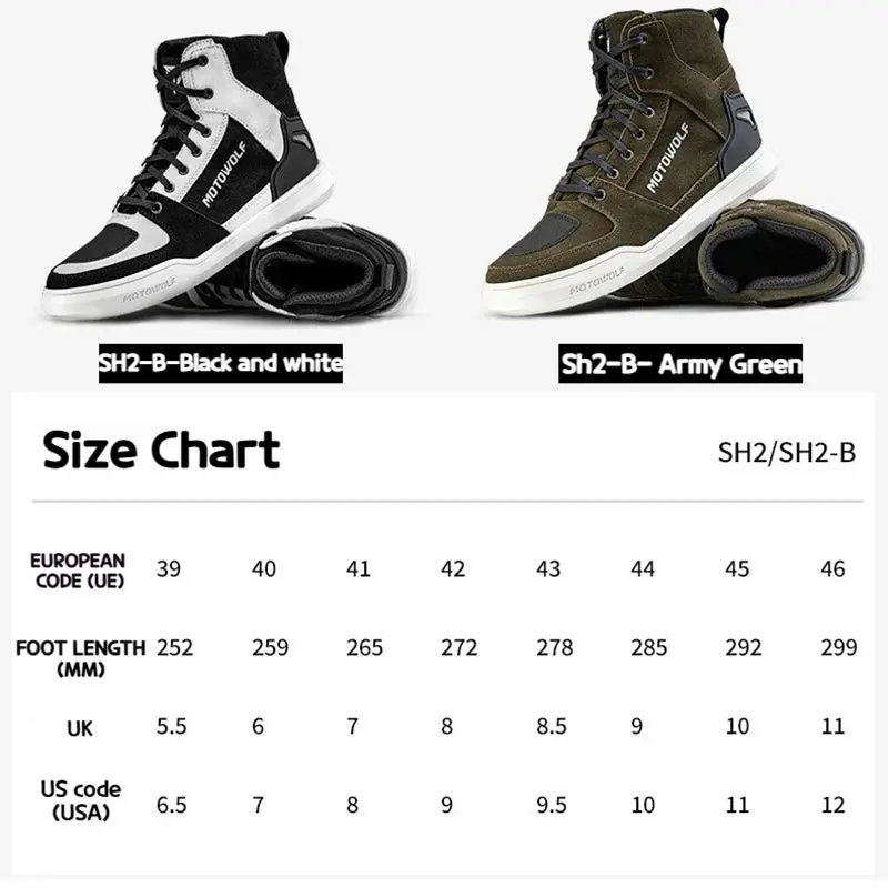 Motowolf Motorcycle Boots Summer Breathable Leather Ventilated Riding Shoes Retro Anti-Slip Off-Road Biker Shoes For Men Women 6