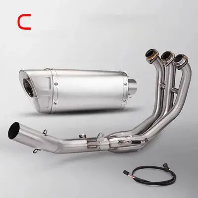 Motorcycle Full Exhaust System For Yamaha Mt-09 Mt09 Exhaust Front Line Pipe Sports Motorcycle Leaks Atv Muffler 2021-2023 3