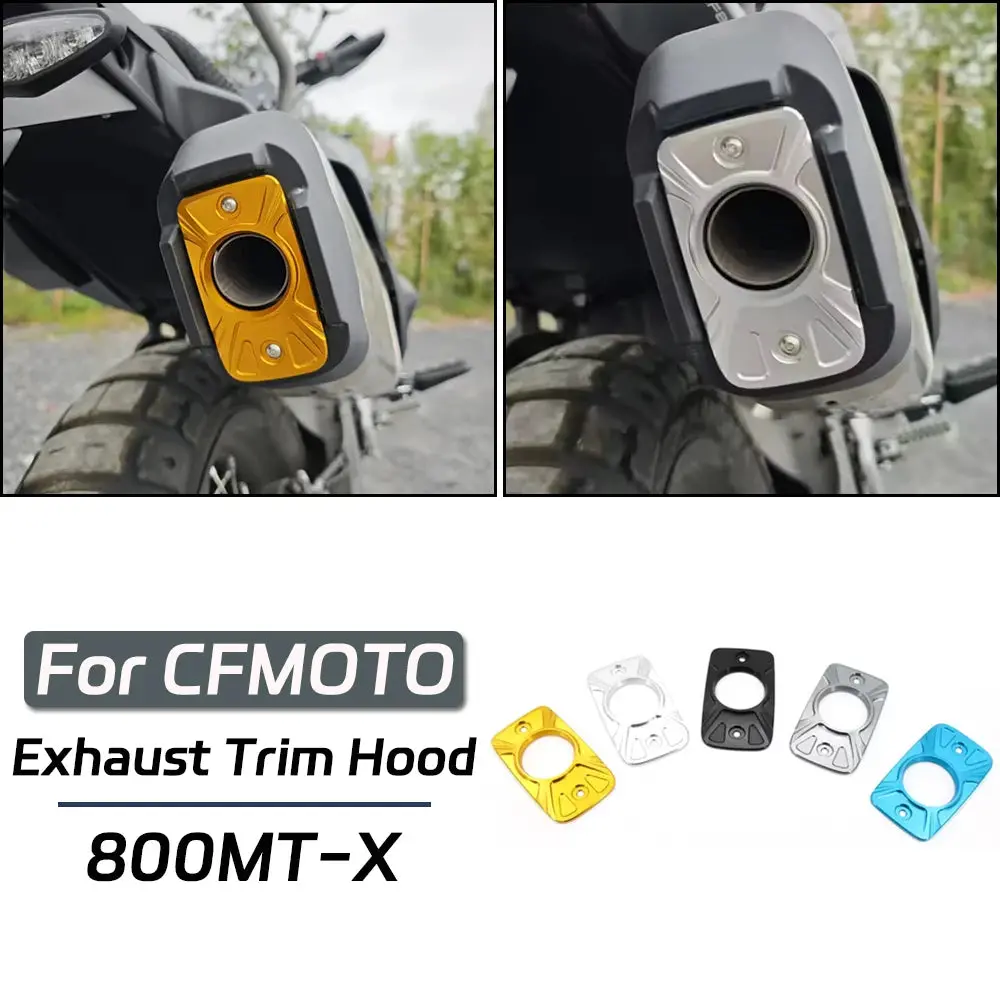 For Cfmoto 800Mt-X Motorcycle Exhaust Hood Guards Covers 800Mt 800 Mtx Exhaust Trim Decorative Cover Pipe Tail End Accessiores 1