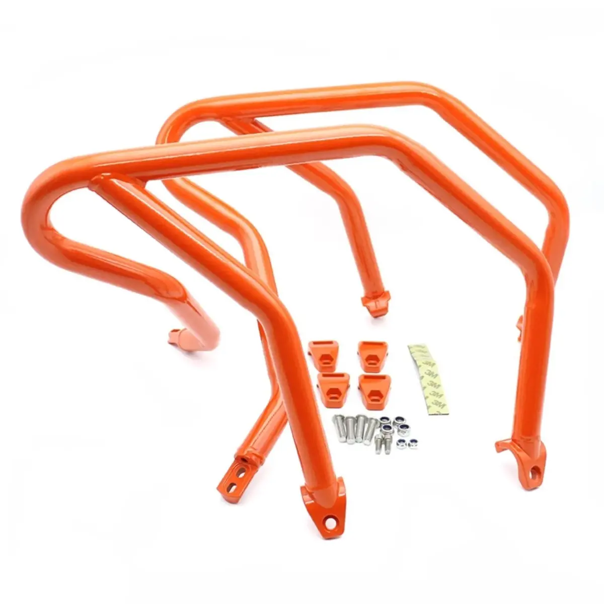 Upper Orange Crash Bar For Ktm 1290 Super Adventure S / R 21-23 Engine Guard Black 1