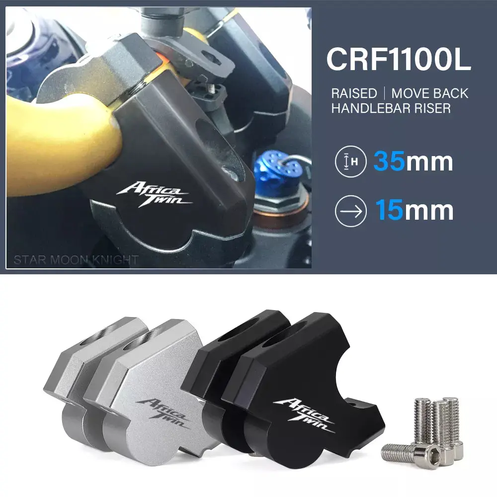 Motorcycle Handle Bar Riser Clamp Extend Handlebar For Honda Africa Twin Crf1100l Crf 1100 L Adventure Sports 2020- Accessories 1