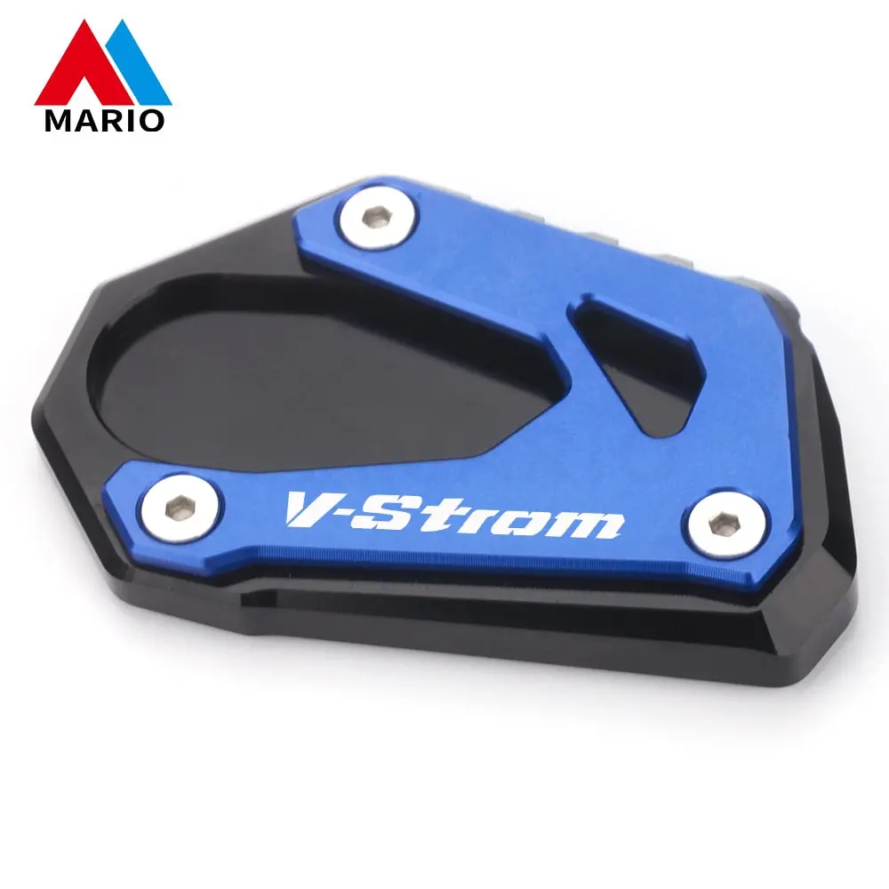 Motorcycle Foot Side Stand Enlarger Extension Kickstand Pad Plate Anti-Slip For Suzuki V-Strom 1000 1050 Vstrom V Strom 1050Xt 13