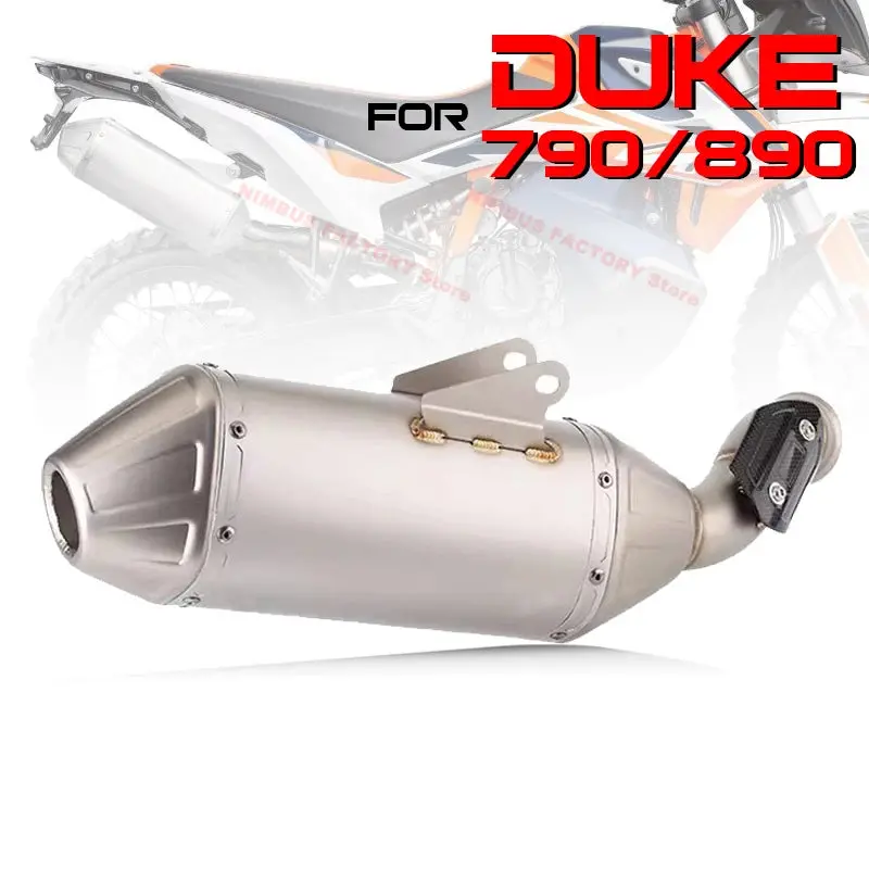 Slip-On For Ktm Duke 790 890 2018-2023 Motorcycle Exhaust Muffler Db Killer Link Pipe Escape Moto For Duke790 Duke890 2020-2023 1