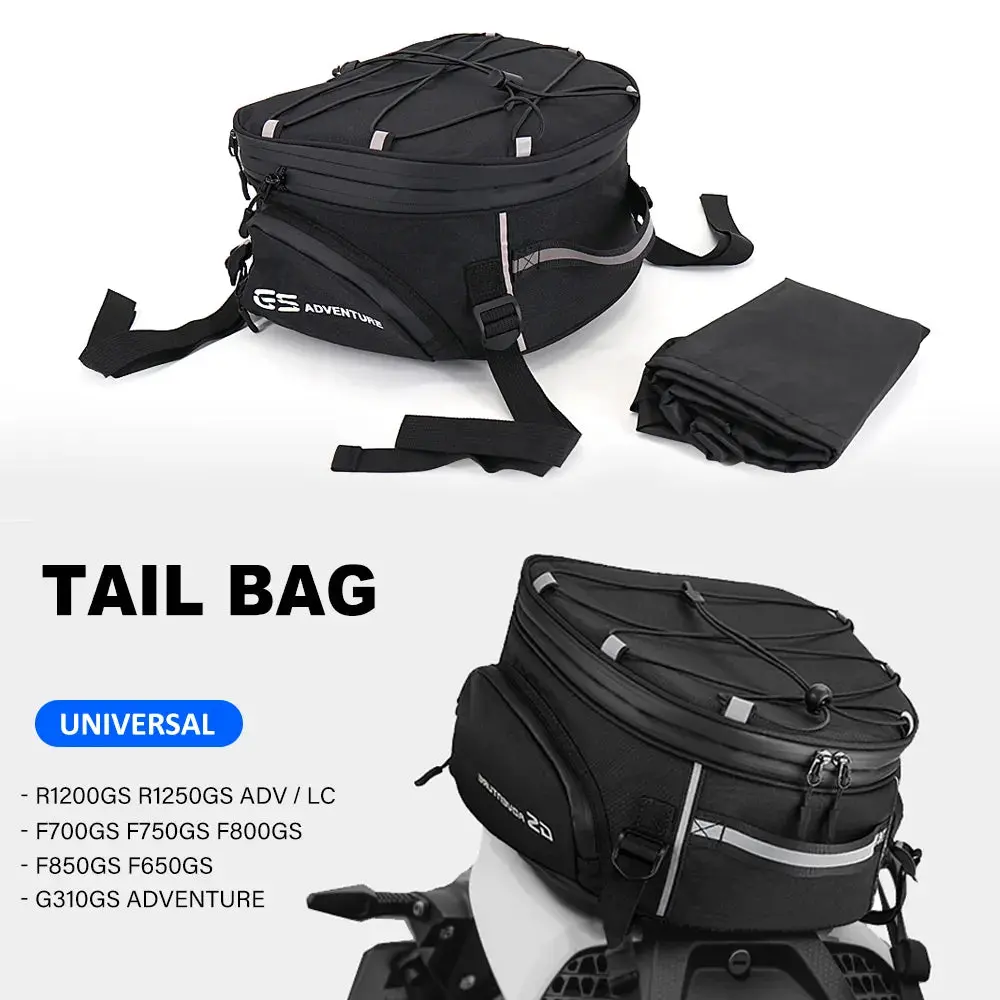 New Waterproof Motorcycle Tail Bag Multifunction Rear Seat Bag High Capacity For Bmw R1200gs R1250gs Lc Advenutre F850gs F750gs 1