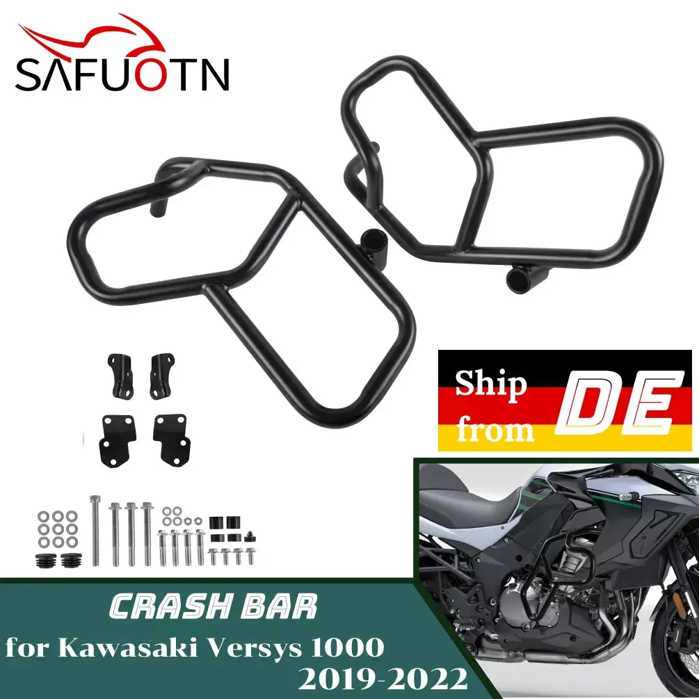 Versys 1000 Engine Guard Highway Crash Bar For Kawasaki Versys1000 2019-2023 2021 2022 Motorcycle Frame Protection Bumper Parts 1