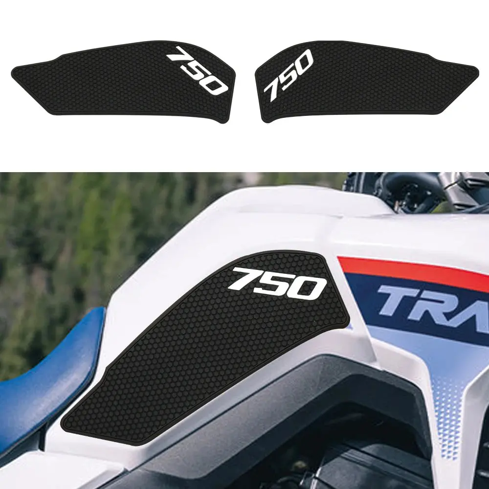 For Honda Xl750 Transalp 2023 -  Motorcycle Non-Slip Side Fuel Tank Stickers Waterproof Pad Rubber Sticker Transalp Xl 750 1