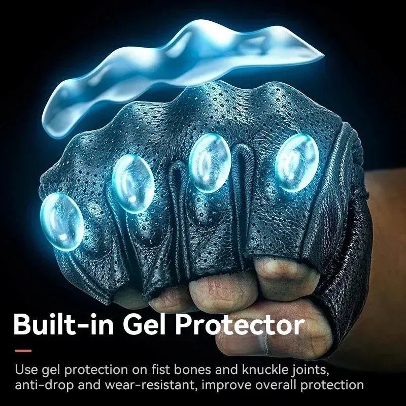 Rockbros Bicycle Men Women Gel Protector Tactical Motorcycle Gloves Sport Short Bike Gloves Breathable Half Finger Gloves 5