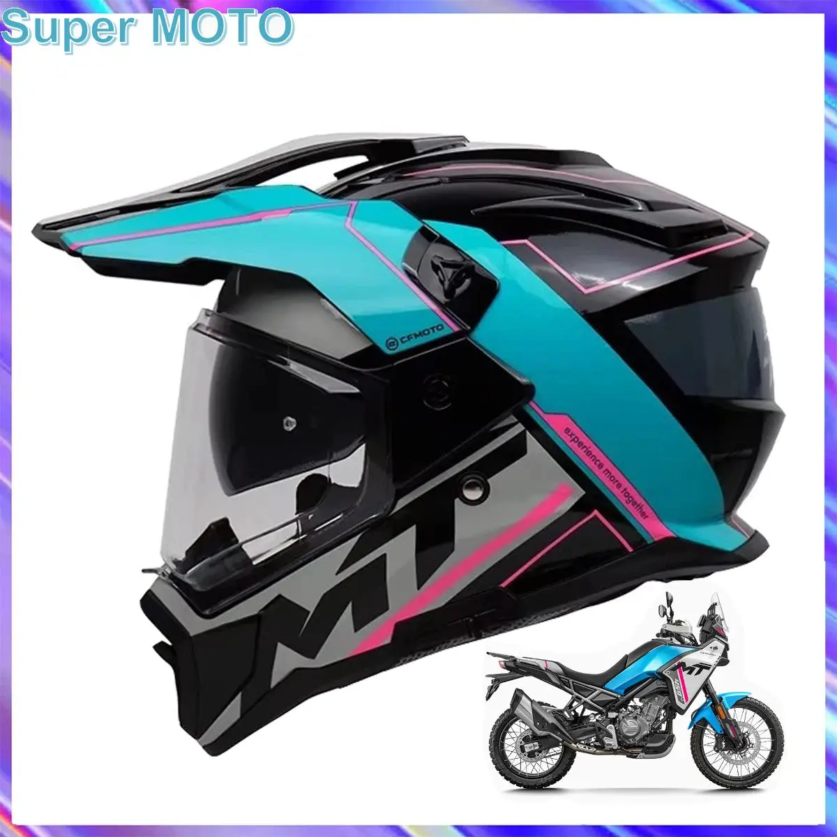 Cfmoto Motorcycle Helmet Dual Sunvisor Off-Raod Capacetes Dirt Bike Motorcosscasco De Moto For Cfmoto 450Mt Nk250 1