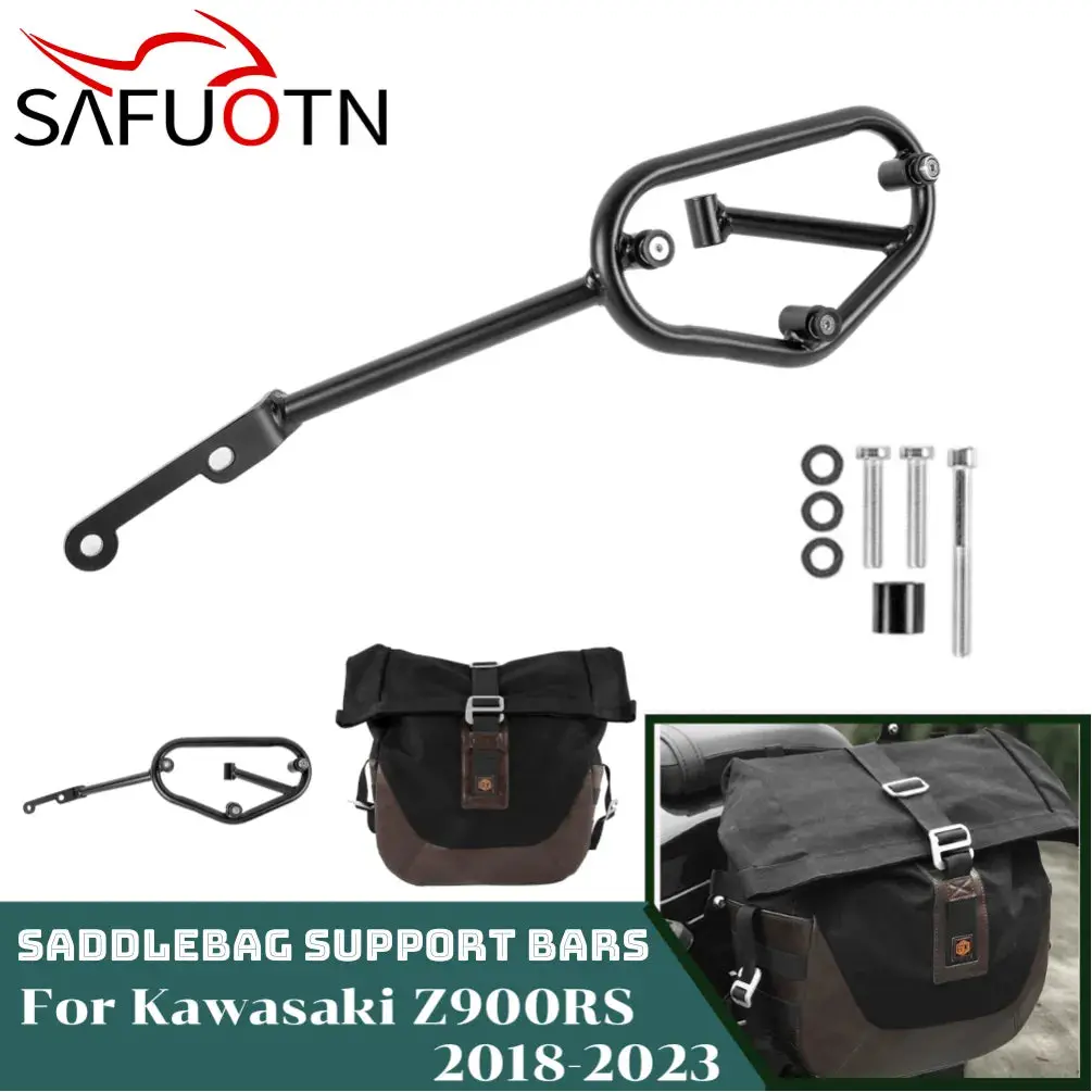 Z900rs Saddlebag Support Bracket For Kawasaki Z900 Rs 2018-2024 Se Cafe Abs Motorcycle Side Mount Holder Bags Luggage Rack Bars 1