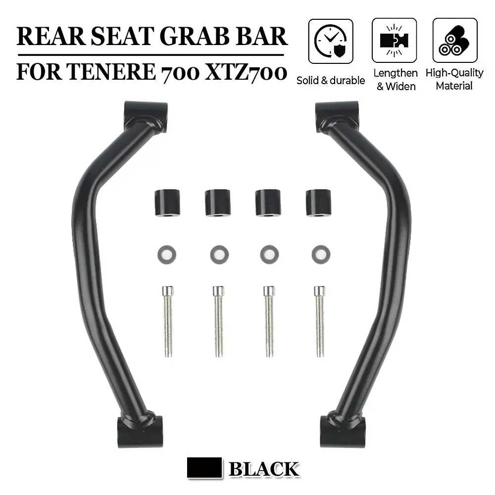 For Yamaha Tenere 700 Tenere700 Xtz700 2019-2021 Motorcycle Passenger Rear Grab Handle Seat Hand Handle Grab Bar Rail Armrest 1