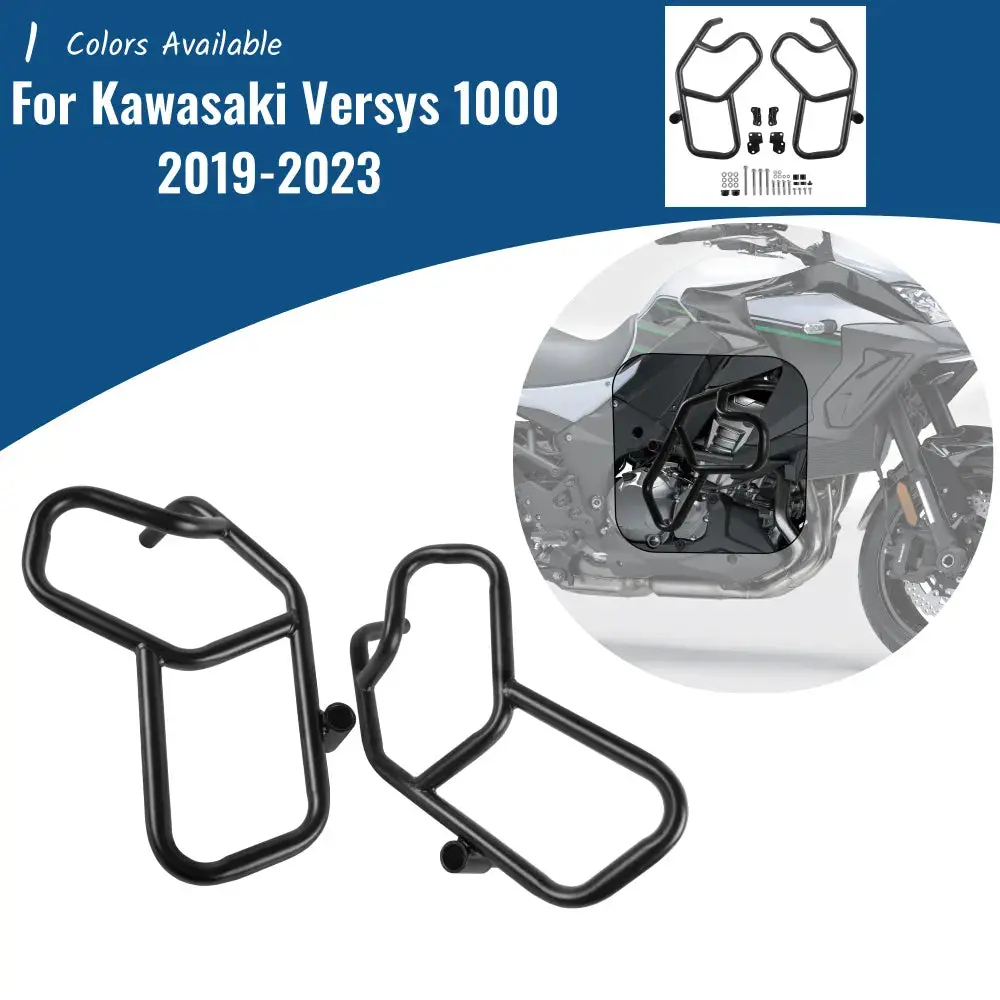 Crash Bar Engine Side Guard Bumper Upper Frame Slider Falling Protector For Kawasaki Versys 1000 Versys1000 2019-2023 2021 2022 1
