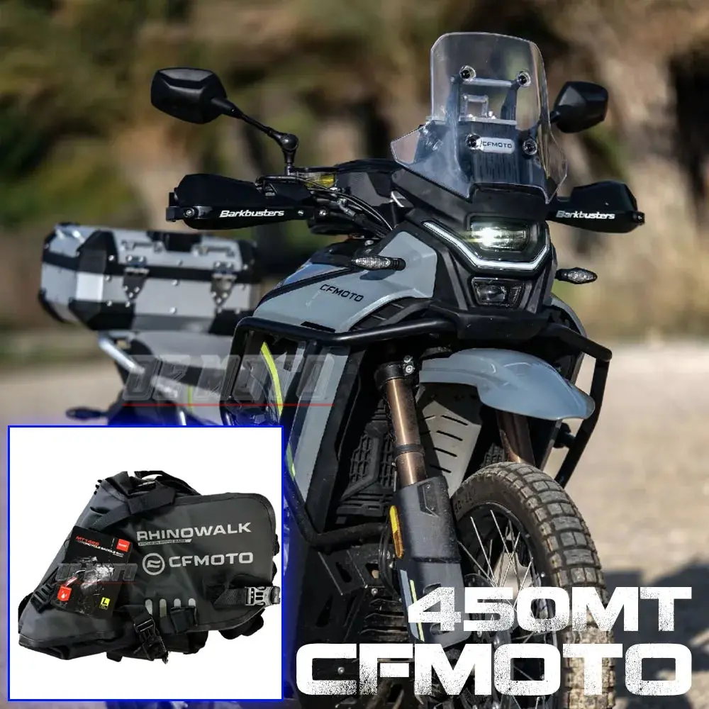 For Cfmoto 450Mt Back Bag Storage Bag Waterproof Knight Bag Quick Release Side Box Bracket Side Bag Side Bag 1