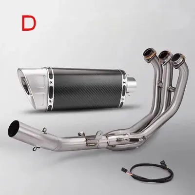 Motorcycle Full Exhaust System For Yamaha Mt-09 Mt09 Exhaust Front Line Pipe Sports Motorcycle Leaks Atv Muffler 2021-2023 5