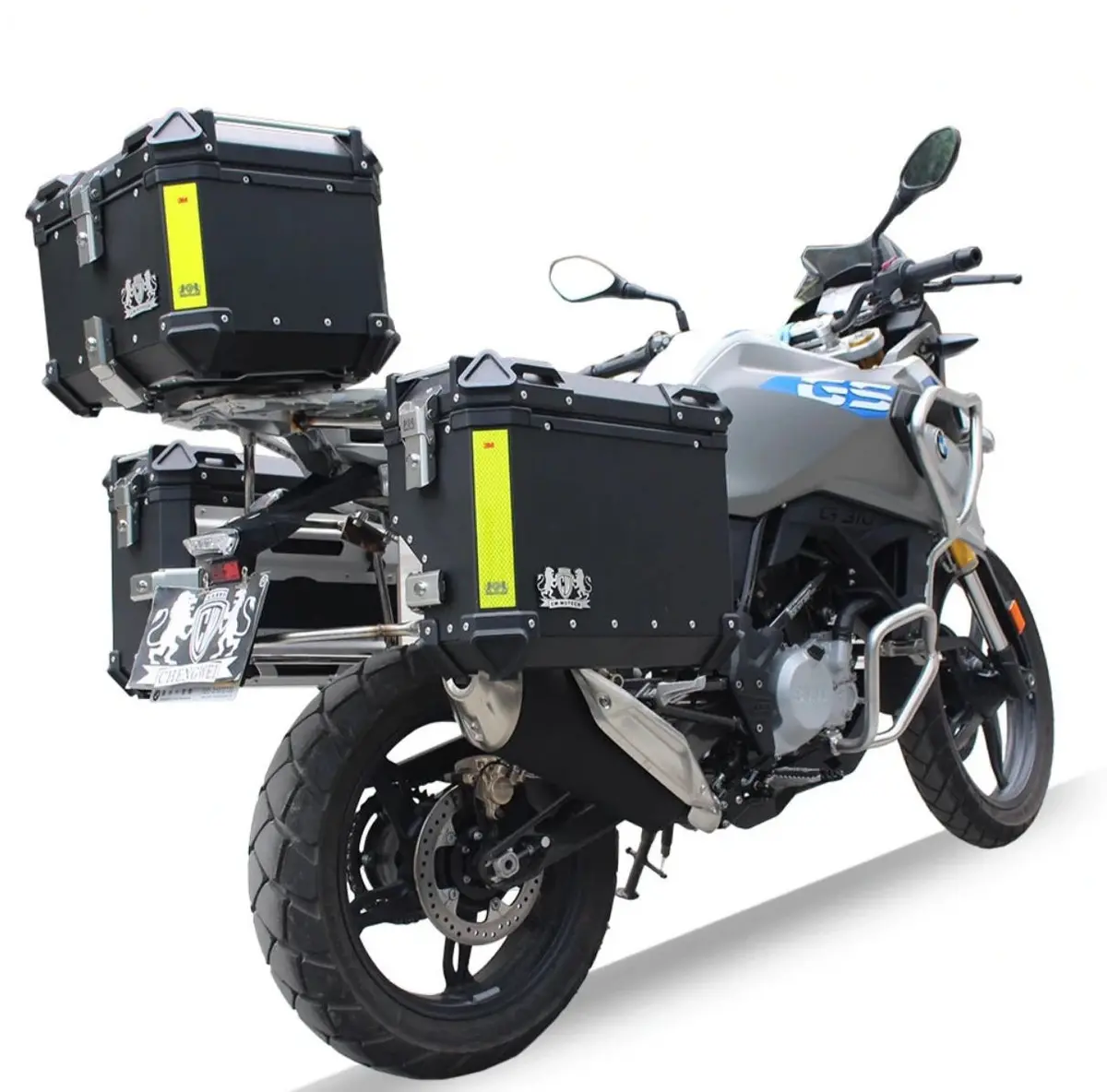 For Bmw G310gs Motorcycle Aluminum Alloy Three Box 45L Tail Box 37L Side Box Quick Release Sealed Waterproof 1