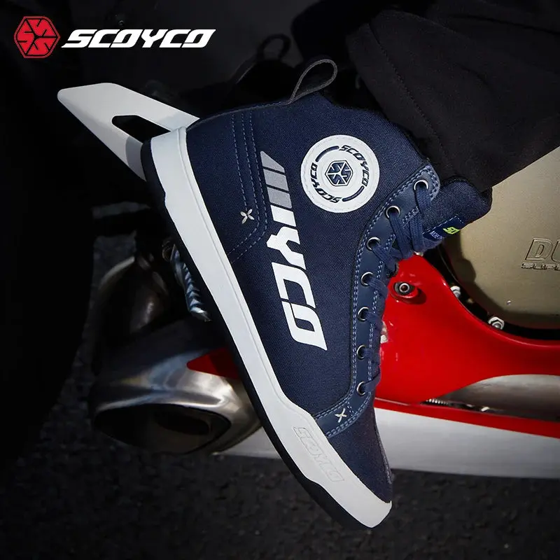 Motorcycle Riding Shoes Casual Commuter Boots Protective Fall Resistant Wear Boots Four Seasons Men's Riding Shoes 2