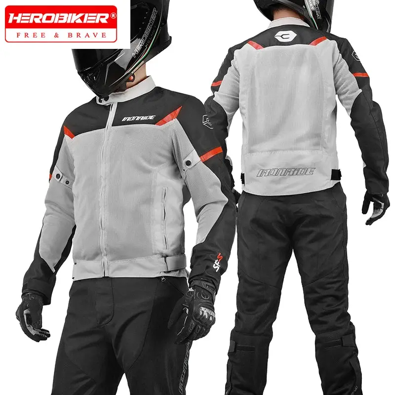 Men's Motorcycle Jacket Mesh Breathable Motorcycles Accessories Summer Jacket Biker Clothing Protective Jacket For Motorcyclist 1