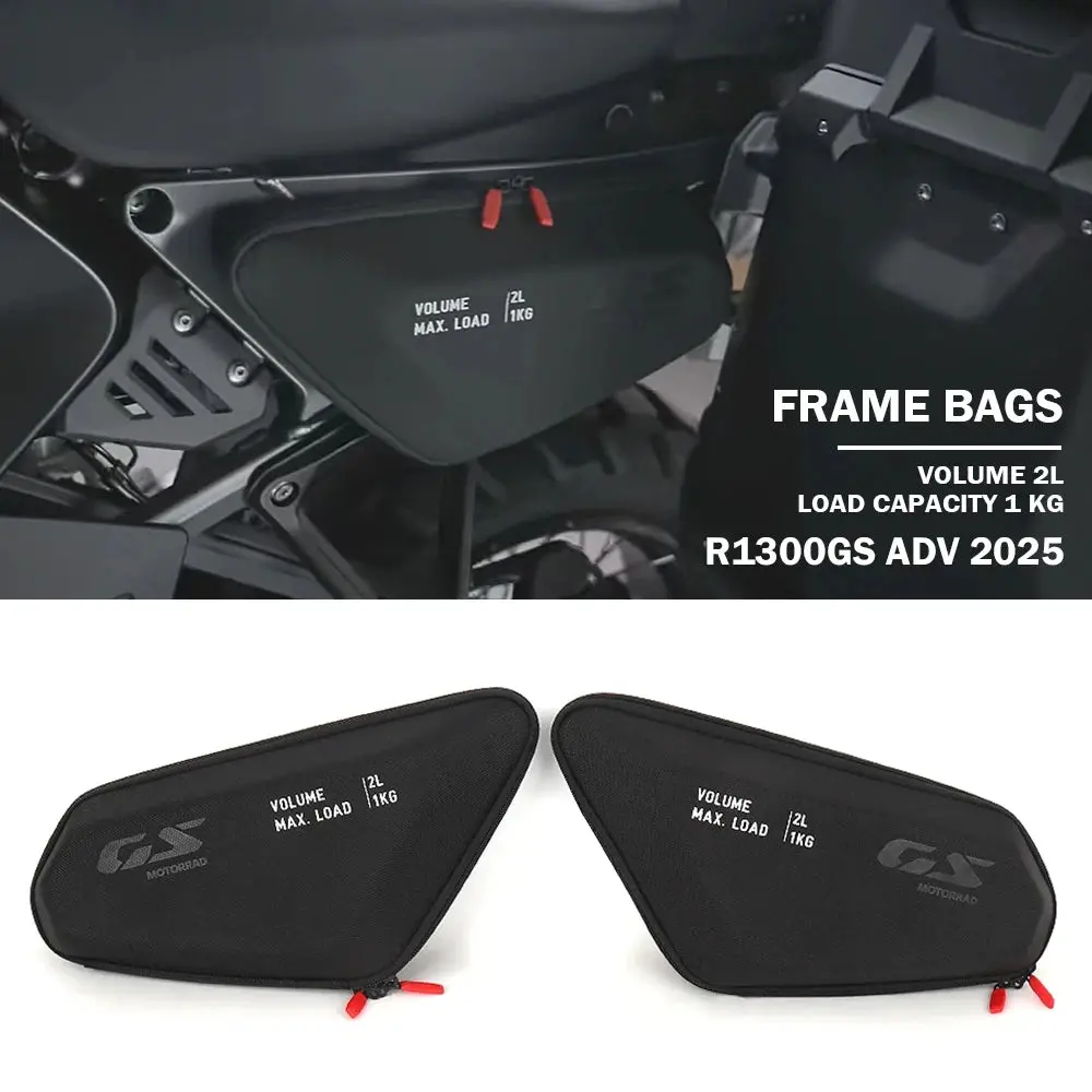 New For Bmw R1300gs Adventure R 1300 Gsa R1300 Gs Adv 2024 2025 Motorcycle Side Frame Bag Storage Package Bags Waterproof Bag 1