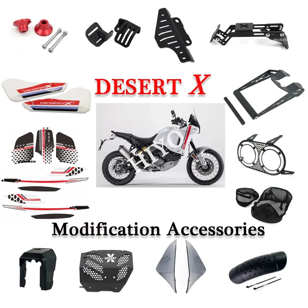 Desertx Accessories For Ducati Desert X 2022-2023 Mobile Phone Bracket Headlight Lampshade Side Deflector Seat Cover Is Suitable 1