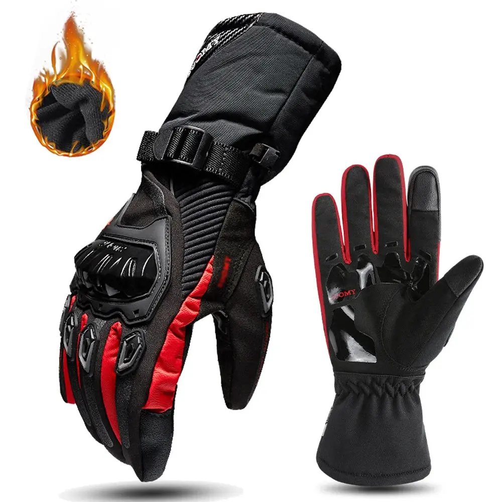 Motorcycle Gloves Windproof Waterproof Guantes Moto Men Motorbike Riding Gloves Touch Screen Moto Motocross Gloves Winter 9