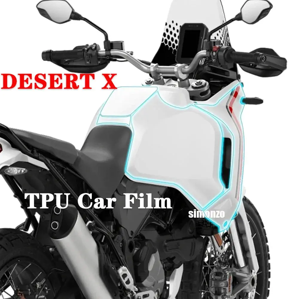Desertx Accessories For Ducati Desert X 2022-2023 Mobile Phone Bracket Headlight Lampshade Side Deflector Seat Cover Is Suitable 5