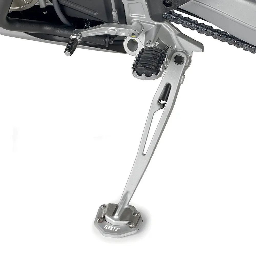 Tuareg 660 Motorcycles Side Stand Enlarger Plate Kickstand Enlarge Extension For For Aprilia Tuareg 660 2021 2022 2023 1