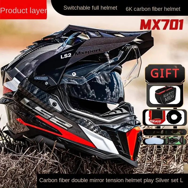 Original Ls2 Mx701 Explorer Off-Road Motorcycle Helmet Ls2 Mx701 Motocross Helmets Capacete Casco Moto Casque 1