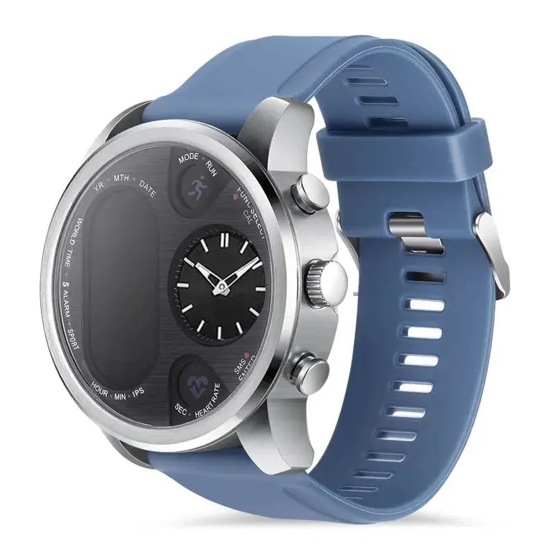 T3pro T3 Dual Time Hybrid Watch Japanese Quartz Movement Ips Screen Message Display Call Reminder Heart Rate For Ios Android 3