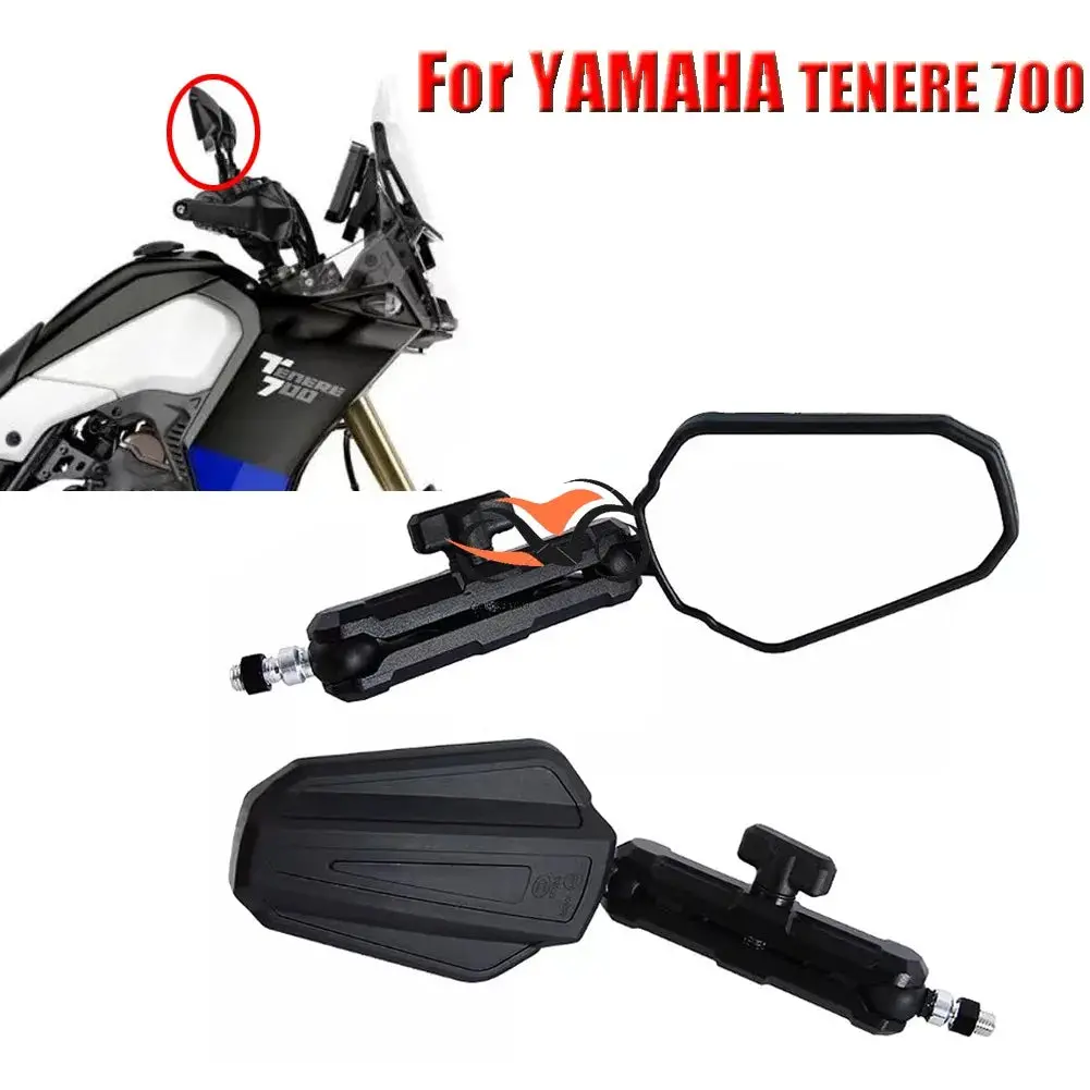Rearview Mirrors Side Mirror Adjustable Foldable Rear View Mirror For Yamaha Tenere 700 Tenere700 Xt660z Xt1200 Tracer 9 Gt 1