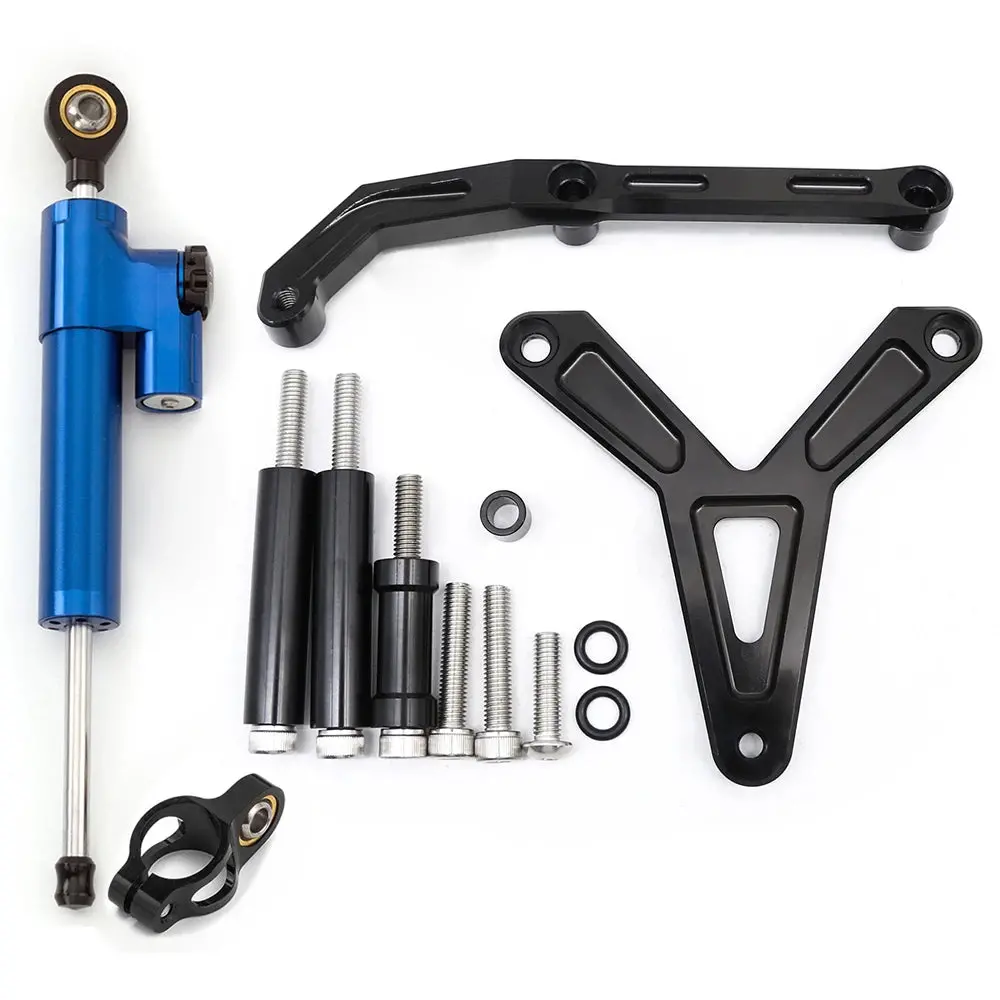 For Yamaha Tracer 900 Gt 2021 2022 2023 Cnc Aluminum Carbon Motorcycle Steering Damper Stabilizer Bracket Mounting Support Kit 10