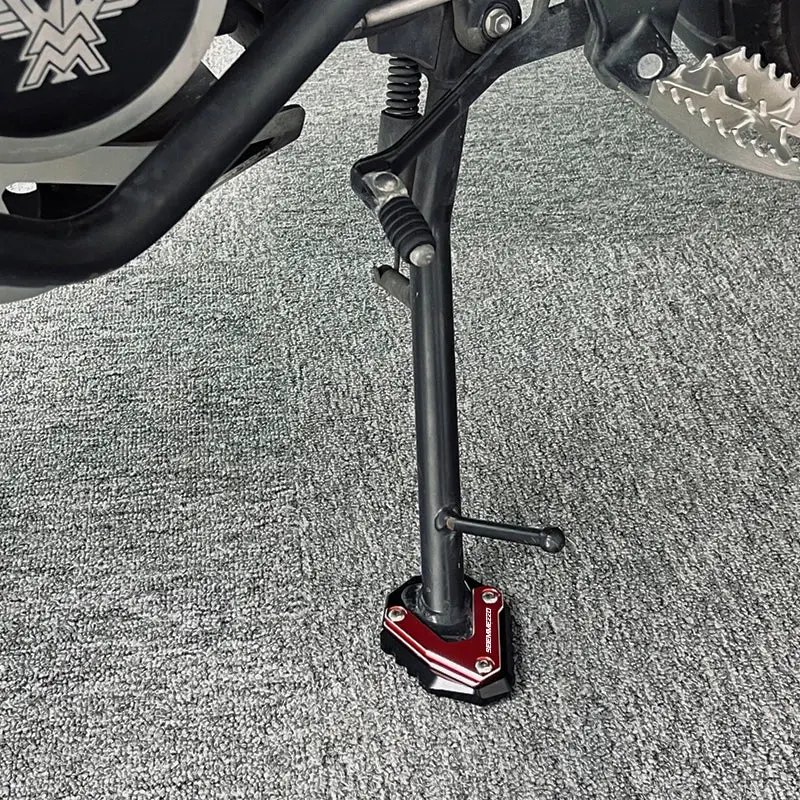 For Moto Morini Seiemmezzo Scr Str 650 2023 Motorcycle Accessories Kickstand Foot Side Stand Enlarger Pad Tire Valve Caps 1
