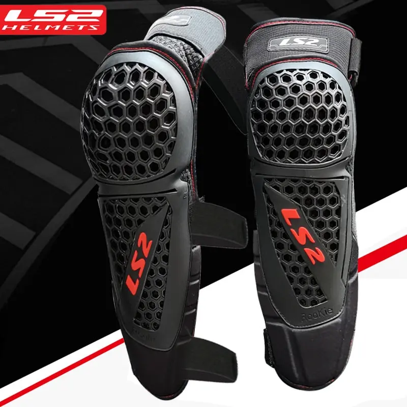 Ls2 Rodilleras Motocross  Joelheira Articulada Motociclista Cotoveleira Motorcycle Knee Protector Pads Protective Rookie 1