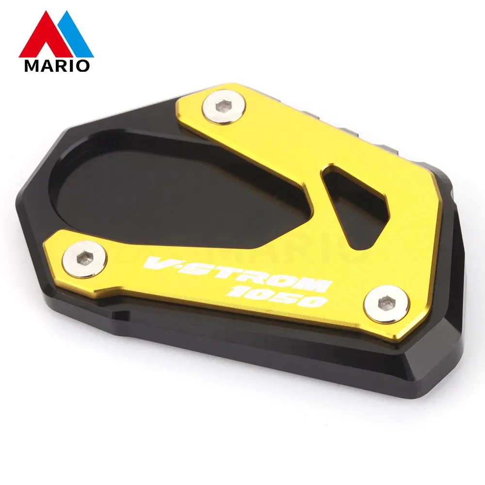 Motorcycle Foot Side Stand Enlarger Extension Kickstand Pad Plate Anti-Slip For Suzuki V-Strom 1000 1050 Vstrom V Strom 1050Xt 15