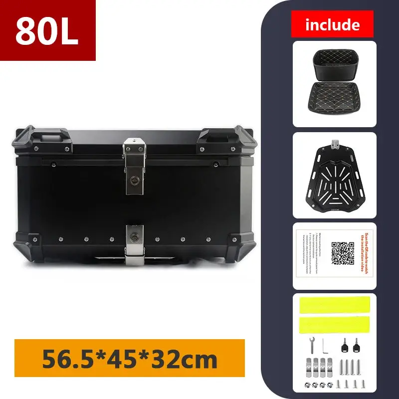 45L 55L 65L 80L 100L Aluminum Motorcycle Box Moto Top Case Rear Storage Luggage Trunk For Bmw R1200gs Lc R1250gs F800gs 8