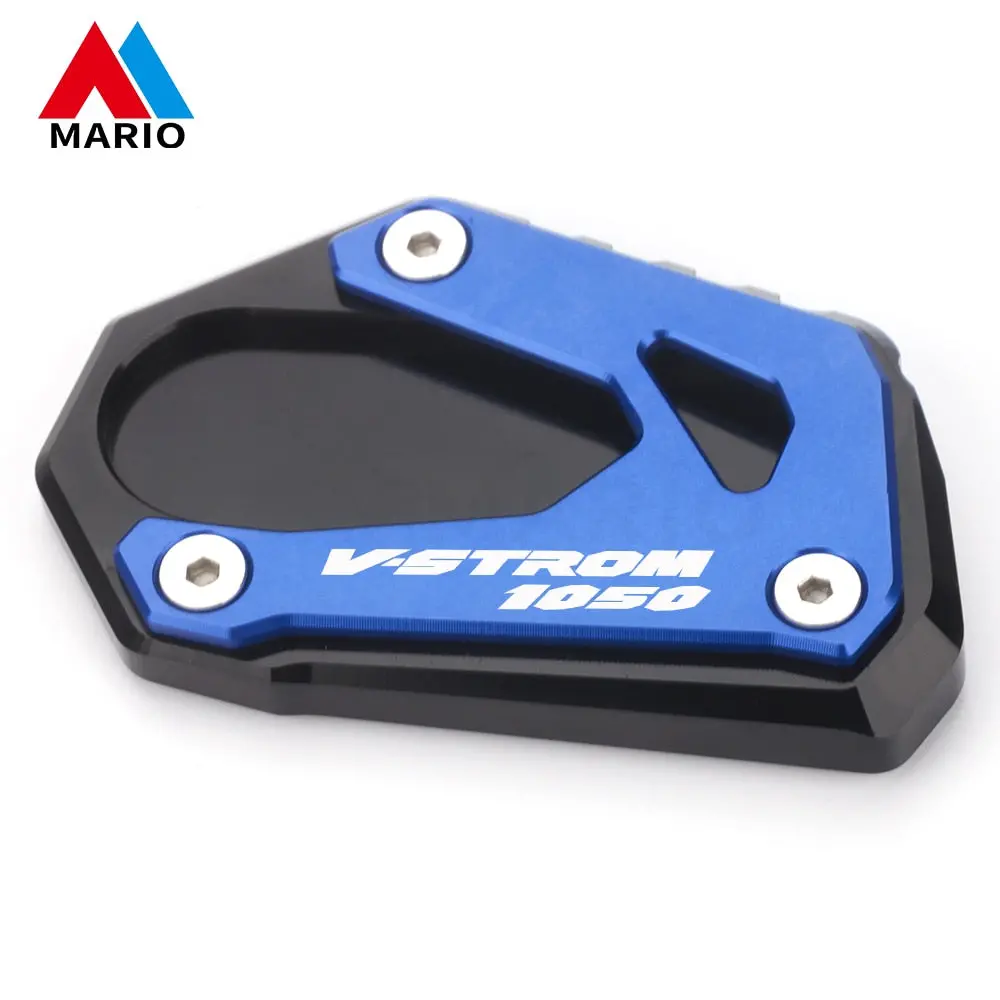 Motorcycle Foot Side Stand Enlarger Extension Kickstand Pad Plate Anti-Slip For Suzuki V-Strom 1000 1050 Vstrom V Strom 1050Xt 15
