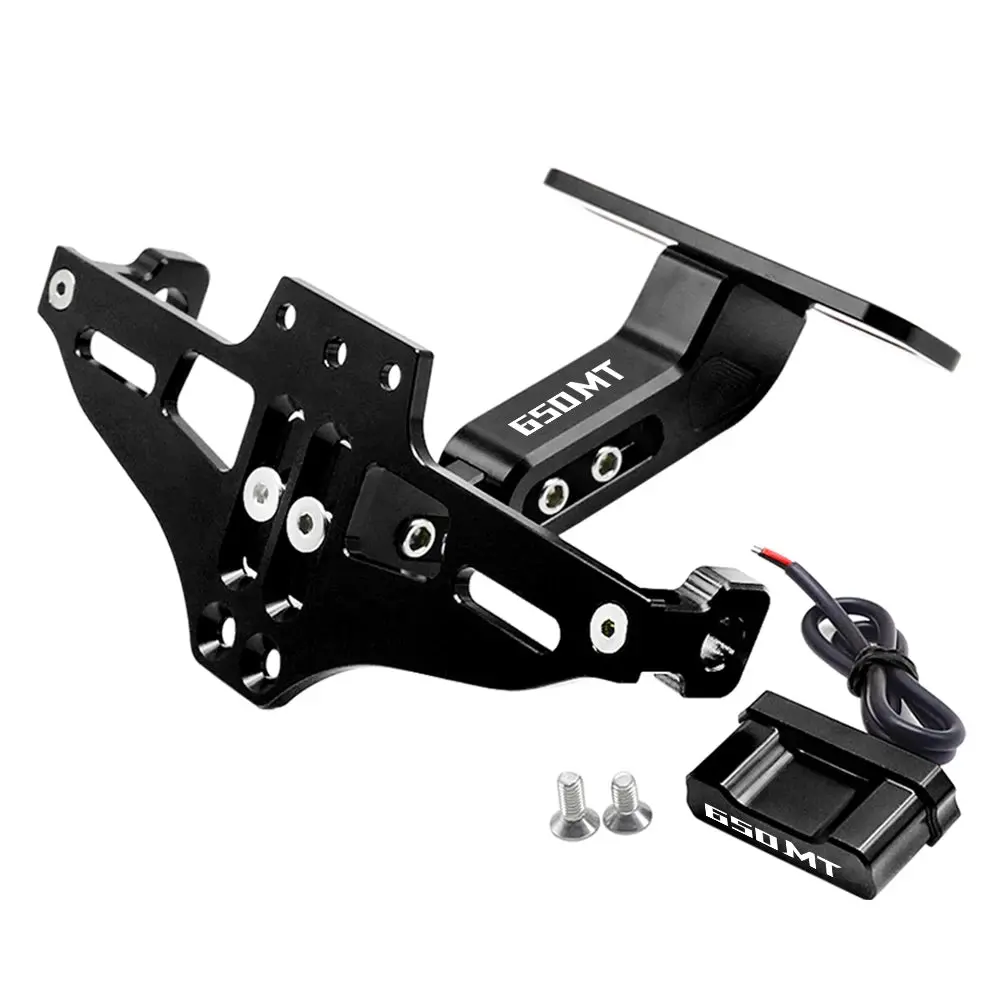For Cfmoto Cf Moto 650Mt 650 Mt All Years 2024 2023 2022 2021 Motorcycle Rear License Plate Bracket Holder Led Turn Signal Light 2